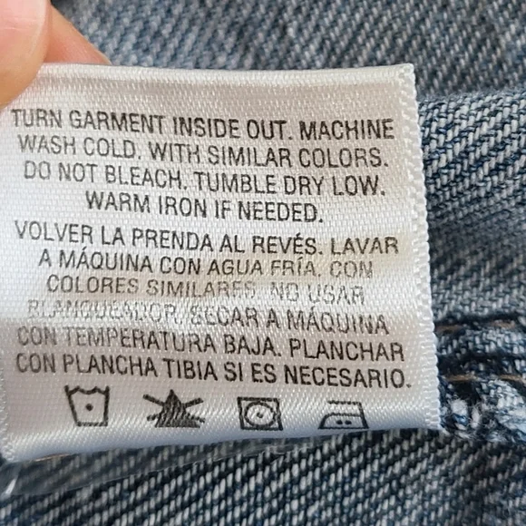 Route 66 Jacket Denim Trucker Distressed Blue Medium Cotton Buttons Pockets XS - Picture 12 of 13